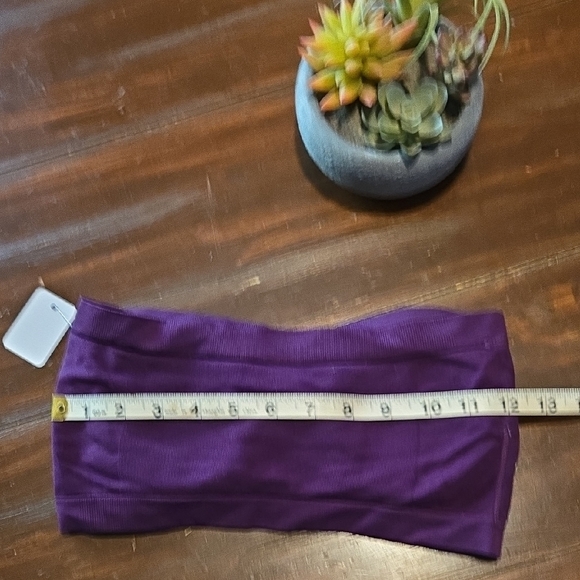 Purple Strapless Bandeau Top #842 - Picture 4 of 6